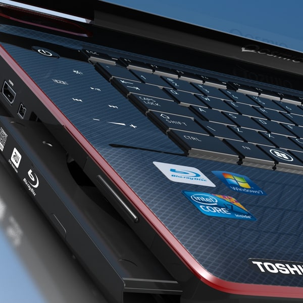 3ds max notebook toshiba qosmio x500 - Notebook TOSHIBA Qosmio X500.MAX... by 3DLocker